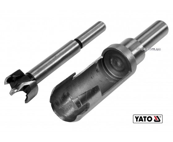 Фото 2 - Свердла по дереву: коронка і фреза YATO 20 мм 110/90 мм 2 шт