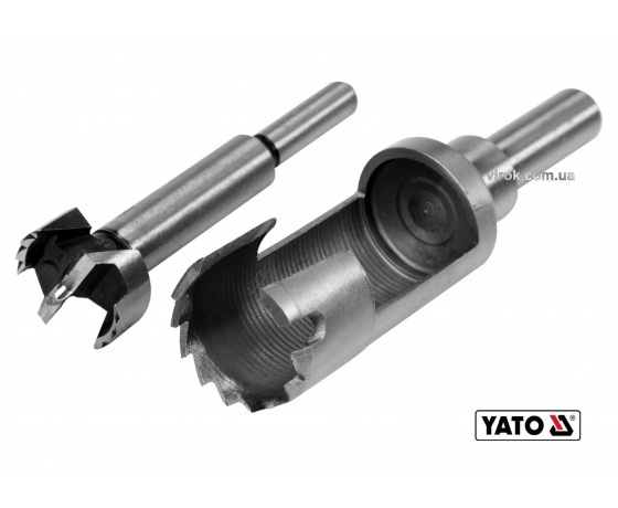 Фото 2 - Свердла по дереву: коронка і фреза YATO 25 мм 110/90 мм 2 шт