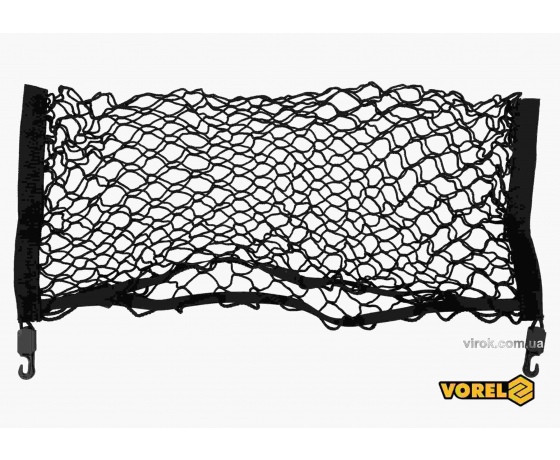 Фото 2 - Сітка-органайзер до багажника авто поліпропіленова VOREL з 2 гаками 70 х 30 см