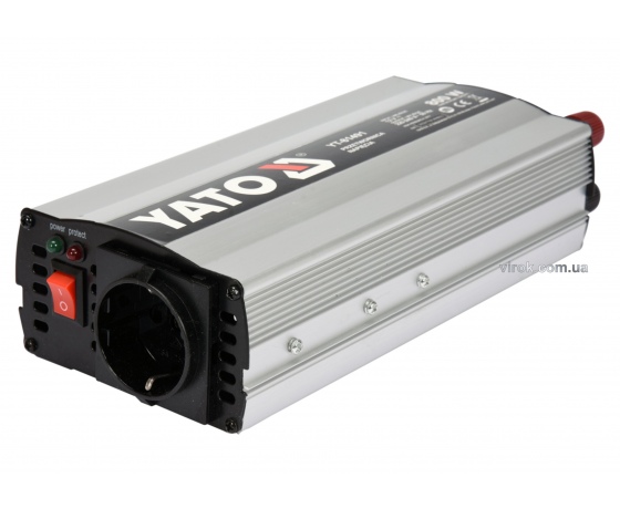 Фото 2 - Перетворювач напруги з джерела 12 В DC в 230 В AC YATO 800 Вт