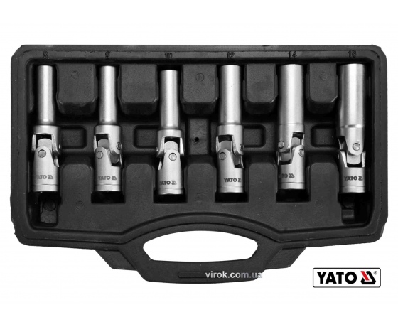 Фото 2 - Ключі торцеві для свічок накалу на шарнірі YATO 3/8