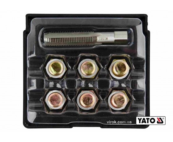 Фото 2 - Набір для ремонту оливних пробок YATO М13 х 1.5 6 шт