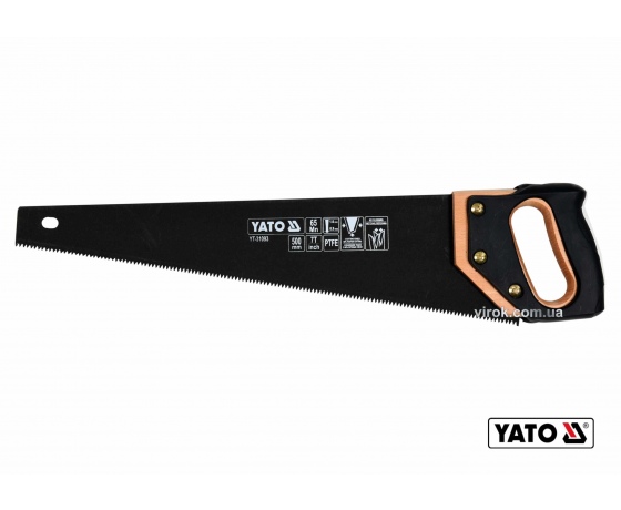 Фото 2 - Ножівка по дереву з покриттям PTFE YATO 500 мм 7 зубів/1