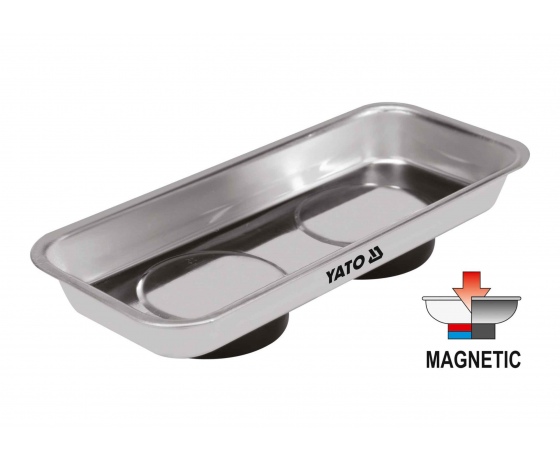 Фото 2 - Посудина прямокутна з магнітним дном з нержавіючої сталі YATO 152 х 68 х 16 мм