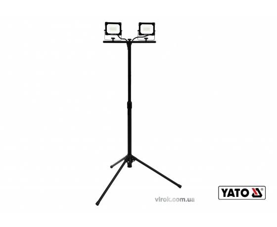 Фото 2 - Прожектори з SMD-діодами YATO 2 x 20 Вт 2 x 1800 лм на штативі 0.6-1.2 м