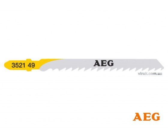 Фото 2 - Полотно по дереву пластику ДСП до електролобзика AEG 75 x 4 мм 5 шт (4932352149)