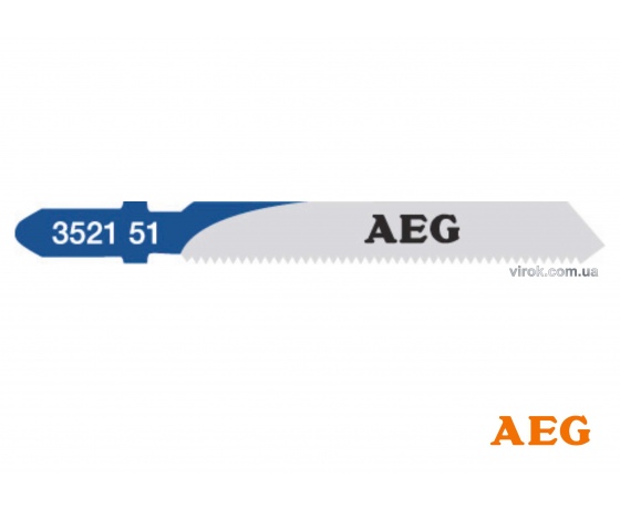 Фото 2 - Полотно по металу до електролобзика AEG 55 x 2 мм 5 шт (4932352151)