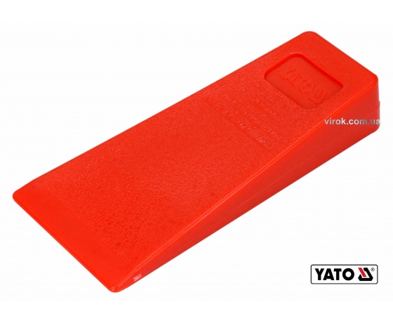 Фото 2 - Клин для розколювання дерев пластиковий YATO 136 x 65 x 25 мм 95 г