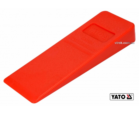 Фото 2 - Клин для розколювання дерев пластиковий YATO 205 x 72 x 30 мм 220 г