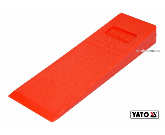 Фото 2 - Клин для розколювання дерев пластиковий YATO 245 x 85 x 30 мм 315 г