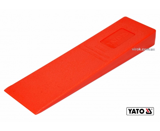 Фото 2 - Клин для розколювання дерев пластиковий YATO 300 x 85 x 35 мм 430 г