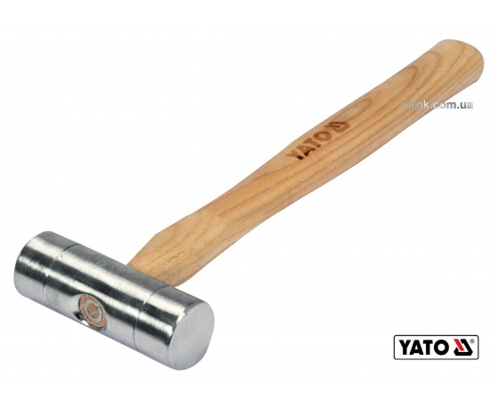 Фото 2 - Молоток алюмінієвий YATO Ø30 x 280 мм 150 г