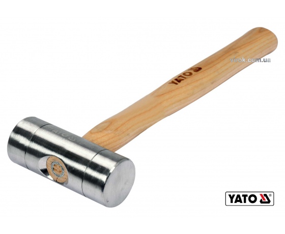 Фото 2 - Молоток алюмінієвий YATO Ø40 x 300 мм 300 г