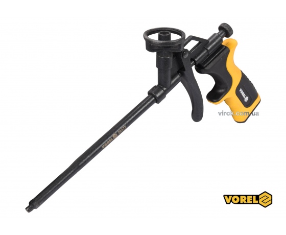Фото 2 - Пістолет для нанесення монтажної піни VOREL алюмінієвий
