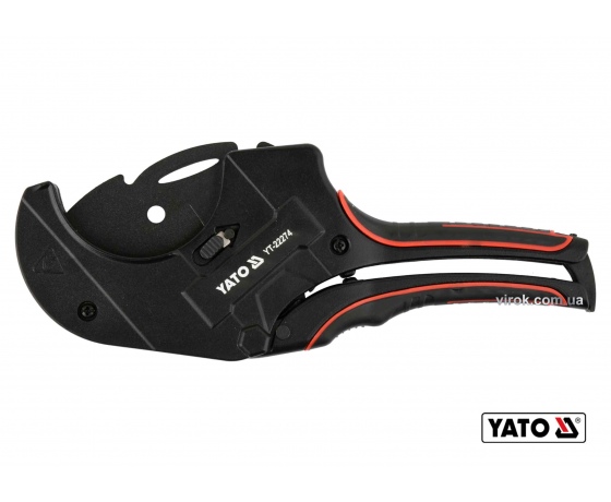 Фото 2 - Труборіз для ПВХ труб YATO Ø75 мм алюмінієвий корпус ручка- ABS + TPR