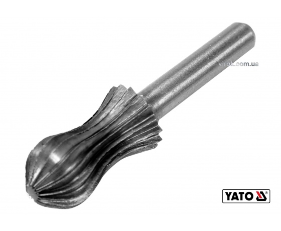 Фото 2 - Фреза грушоподібна по металу YATO Ø13 x 25/55 мм HSS 4241 хвостовик- Ø6 мм