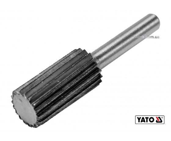 Фото 2 - Фреза циліндрична по металу YATO Ø13 x 25/55 мм HSS 4241 хвостовик- Ø6 мм