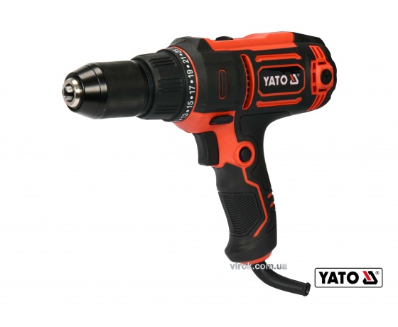 Фото 2 - Шуруповерт-дриль мережевий YATO 300 Вт 40 Нм 1450 об/хв патрон Ø≤13 мм