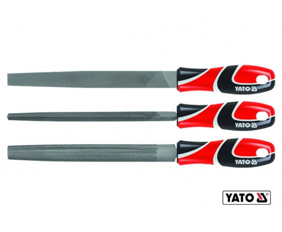 Фото 2 - Набір напильників по металу YATO 250 мм #2 3 шт