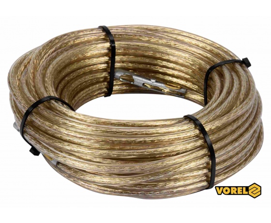 Фото 2 - Трос сталевий з наконечниками для пломб VOREL Ø6 мм x 18 м