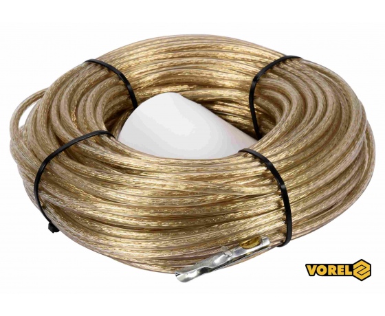 Фото 2 - Трос сталевий з наконечниками для пломб VOREL Ø6 мм x 34 м