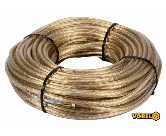 Фото 2 - Трос сталевий з наконечниками для пломб VOREL Ø6 мм x 36 м