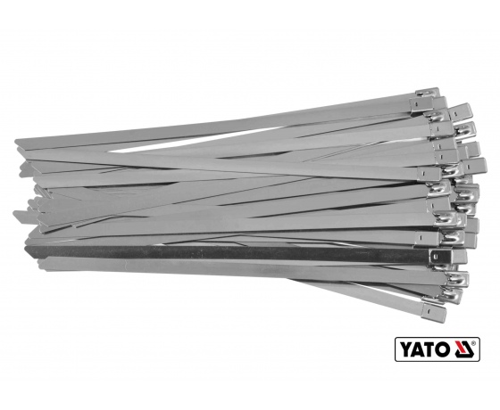 Фото 2 - Хомут затискний з нержавіючої сталі YATO 8 х 250 мм 50 шт