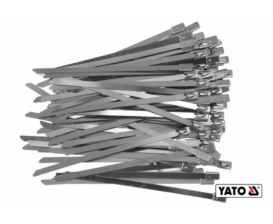 Фото 2 - Хомут затискний з нержавіючої сталі YATO 4.6 х 125 мм 100 шт