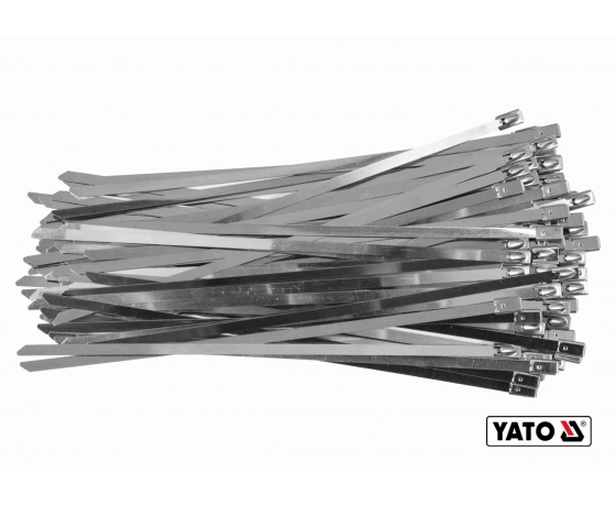 Фото 2 - Хомут затискний з нержавіючої сталі YATO 4.6 х 200 мм 100 шт