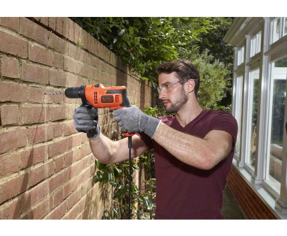 Фото 4 - Дриль ударний мережевий Black+Decker 500 Вт 2900 об/хв 49300 уд/хв