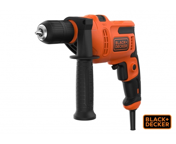 Фото 2 - Дриль ударний мережевий Black+Decker 500 Вт 2900 об/хв 49300 уд/хв