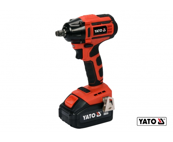 Фото 2 - Гайковерт ударний акумуляторний безщітковий YATO Li-Ion 18 В 3 Агод 250 Нм 1/2