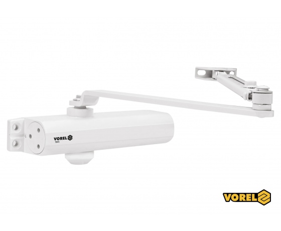 Фото 2 - Дотягувач дверей механічний VOREL 25-85 кг 180° 248 х 42 х 52 мм