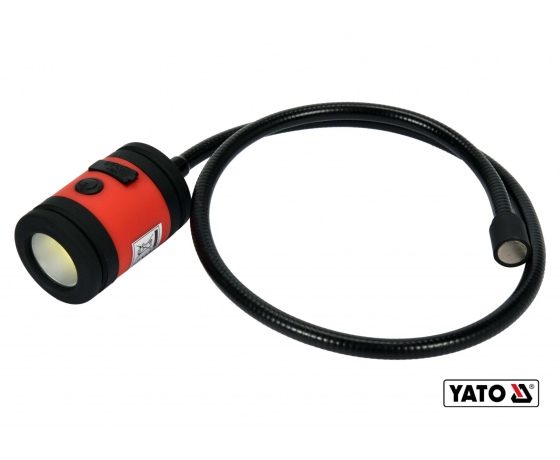 Фото 2 - Лампа світлодіодна акумуляторна з гнучким тримачем YATO Li-Po 3.7 В 1.5 Агод 3 Вт 100 лм