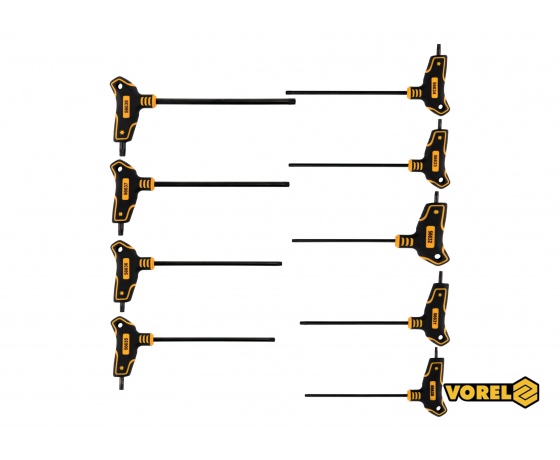 Фото 2 - Набір ключів TORX Т-подібних VOREL Т10-T50 100-200 мм 9 шт
