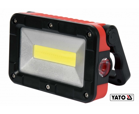 Фото 2 - Прожектор з COB-діодами акумуляторний YATO Li-Ion 3.7 В 2 Агод 5 Вт 300 лм 5 режимів + магніт