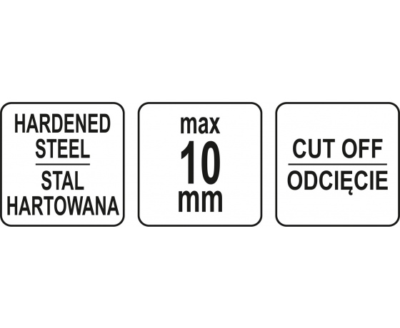 Фото 3 - Щипці для хомутів на кожухи шарнірів YATO зі смугою до 10 мм