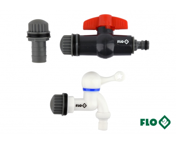 Фото 2 - Вентилі для збірного бака дощової води з ПВХ FLO Ø3/4