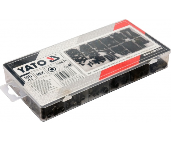 Фото 4 - Гвинти з циліндричними головками під шестигранний шліц YATO М4-М10 106 шт