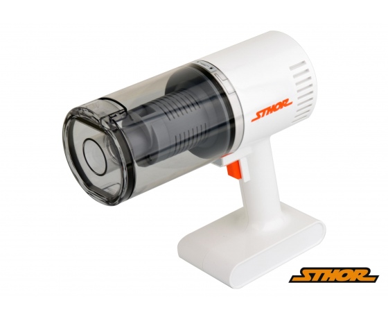 Фото 2 - Порохотяг автомобільний акумуляторний STHOR Li-Ion 11 В 2.6 Агод 100 Вт фільтр HEPA + насадки + сумка