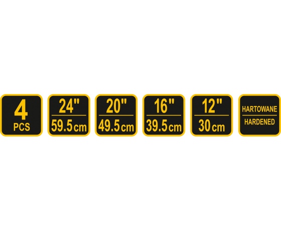 Фото 4 - Важелі для шиномонтажу VOREL 30/39.5/49.5/59.5 см, 4 шт.