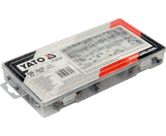 Фото 3 - Запобіжники електромережі зі скляною прозорою оболонкою YATO, Ø6 x 30 мм, 5-30 А, 120 шт.