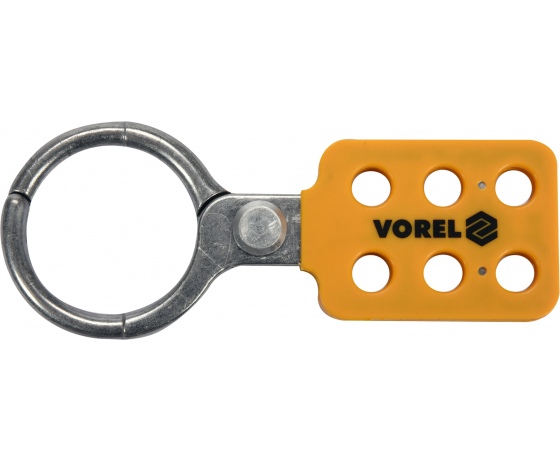 Фото 3 - Затискач пружинний алюмінієвий VOREL Ø6 x 48 мм для 6 навісних замків з дугою Ø≤ 10 мм