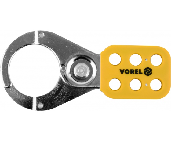 Фото 3 - Затискач пружинний сталевий VOREL Ø6 x 48 мм для 6 навісних замків з дугою Ø≤ 10 мм
