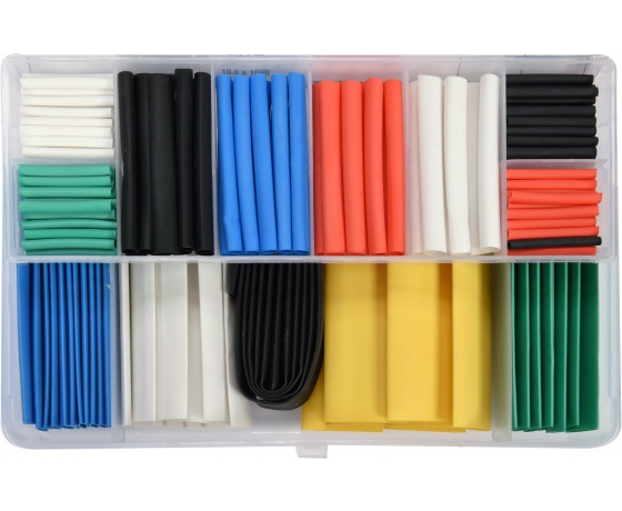 Фото 2 - Кембрики термоусадні до 125°C YATO різних розмірів 171 шт.