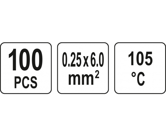 Фото 5 - Кембрики термоусадні до 105°C з оловом YATO, для провідників 0.25-6 мм², 100 шт.