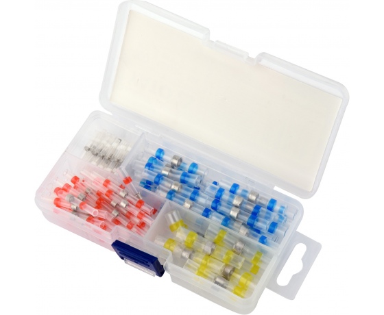 Фото 2 - Кембрики термоусадні до 105°C з оловом YATO, для провідників 0.25-6 мм², 100 шт.