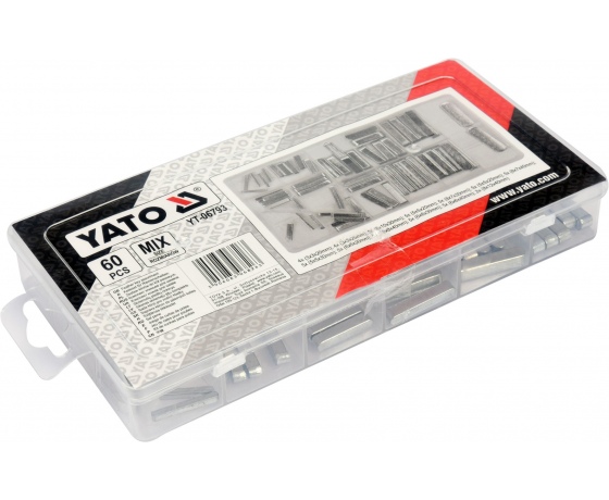 Фото 4 - Клини до пасових роликів YATO різних розмірів 60 шт.