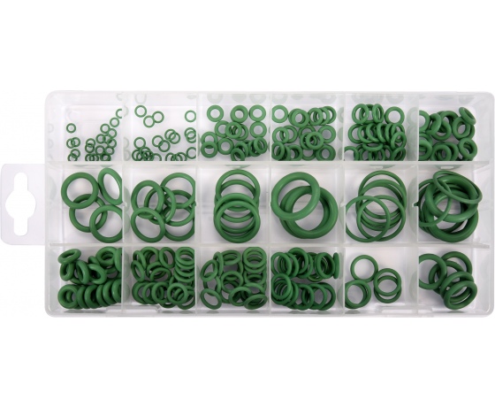 Фото 2 - Набір гумових прокладок різних розмірів YATO з каучука-HNBR, для систем кондиціонування 225 шт.