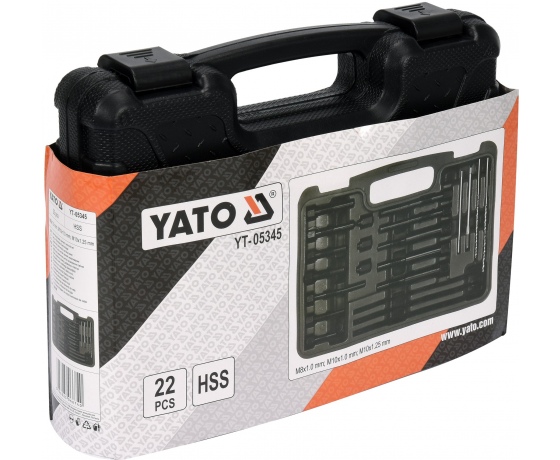 Фото 3 - Набір інструментів YATO для демонтажу свічок розжарювання в двигунах 22 шт. HSS